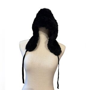 Saks Fifth Avenue Rabbit Fur Hat in Black Saks Fifth Avenue Rabbit Fur Hat - Black Hats, Accessories  main image 4